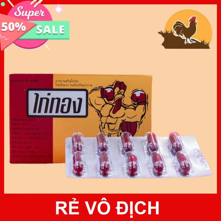 Kích lực kaitong gà đá - hộp 2 vỉ 20 viên