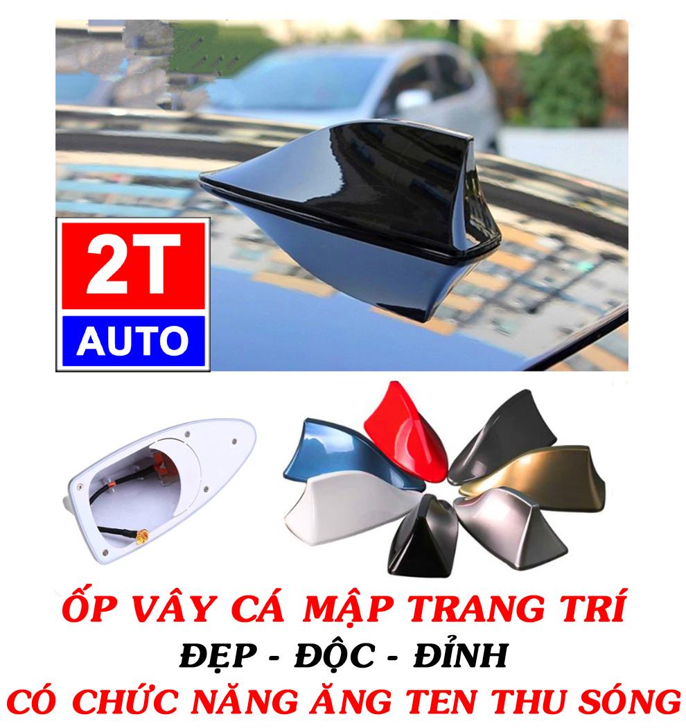 Ốp ăng ten vây cá trang trí nóc ô tô xe hơi cao cấp, có chức năng antenna, angten thu sóng FM