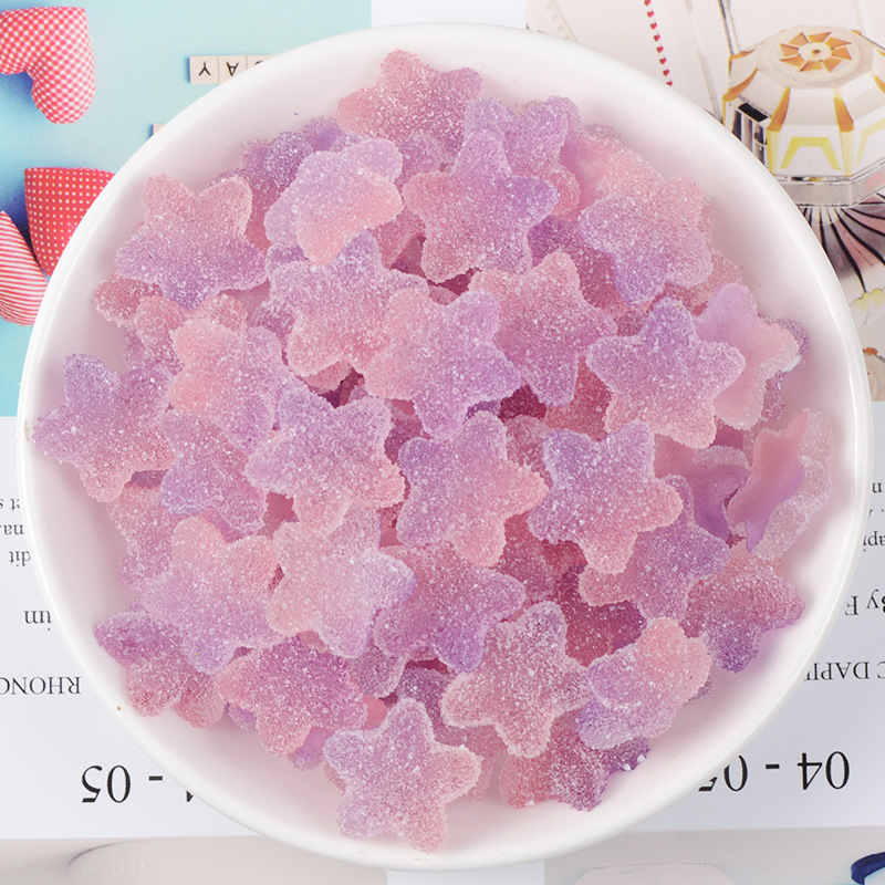 Combo 08 viên Charm Slime Squishy Kẹo dẻo tẩm đường