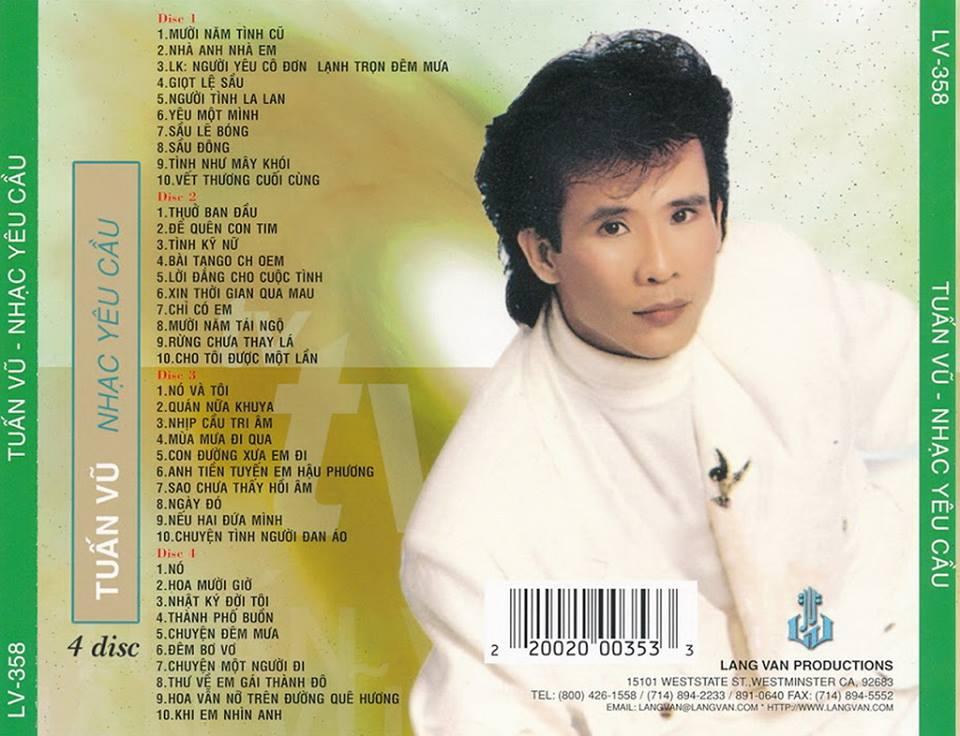 [MDCD] Bộ 4 đĩa MD Ca Sĩ Tuấn Vũ - Đĩa MD Mini Disc Nhạc Vàng