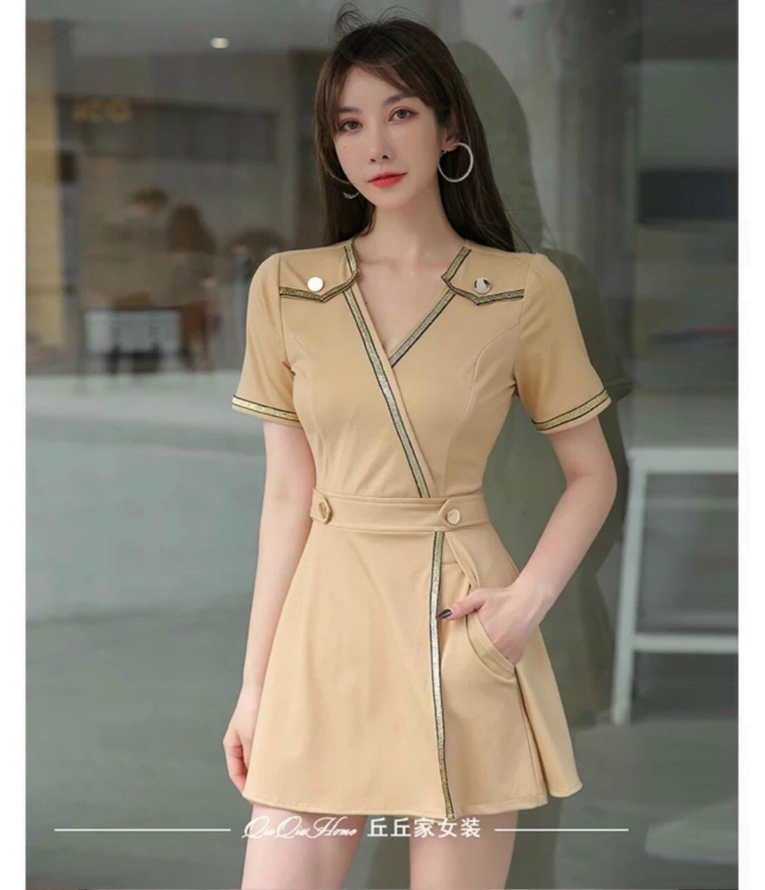Set vest đính nút sang chảnh hết nấc có 2 màu / có size xxl