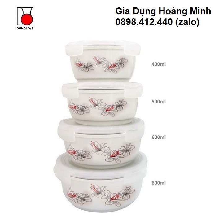[HCM]bộ 3 hộp cơm sứ cao cấp - hộp cơm