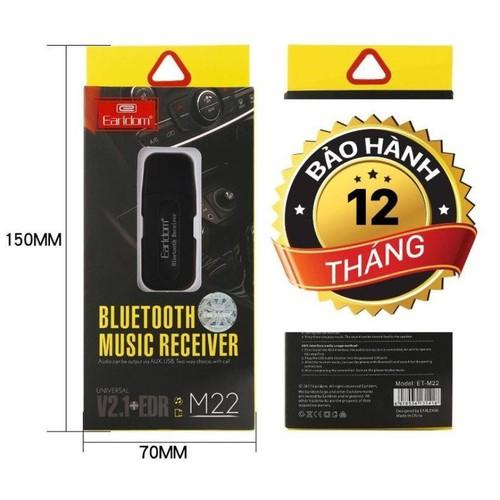 Đầu thu bluetooth receiver tạo kết nối âm thanh Earldom M22, Tốt hơn USB Bluetooth CSR 4.0 , USB Bluetooth 4.0 kết nối Loa Thường Thành Loa Bluetooth