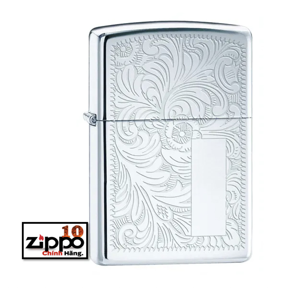 ZIPPO High Polish Chrome Venetian® Design