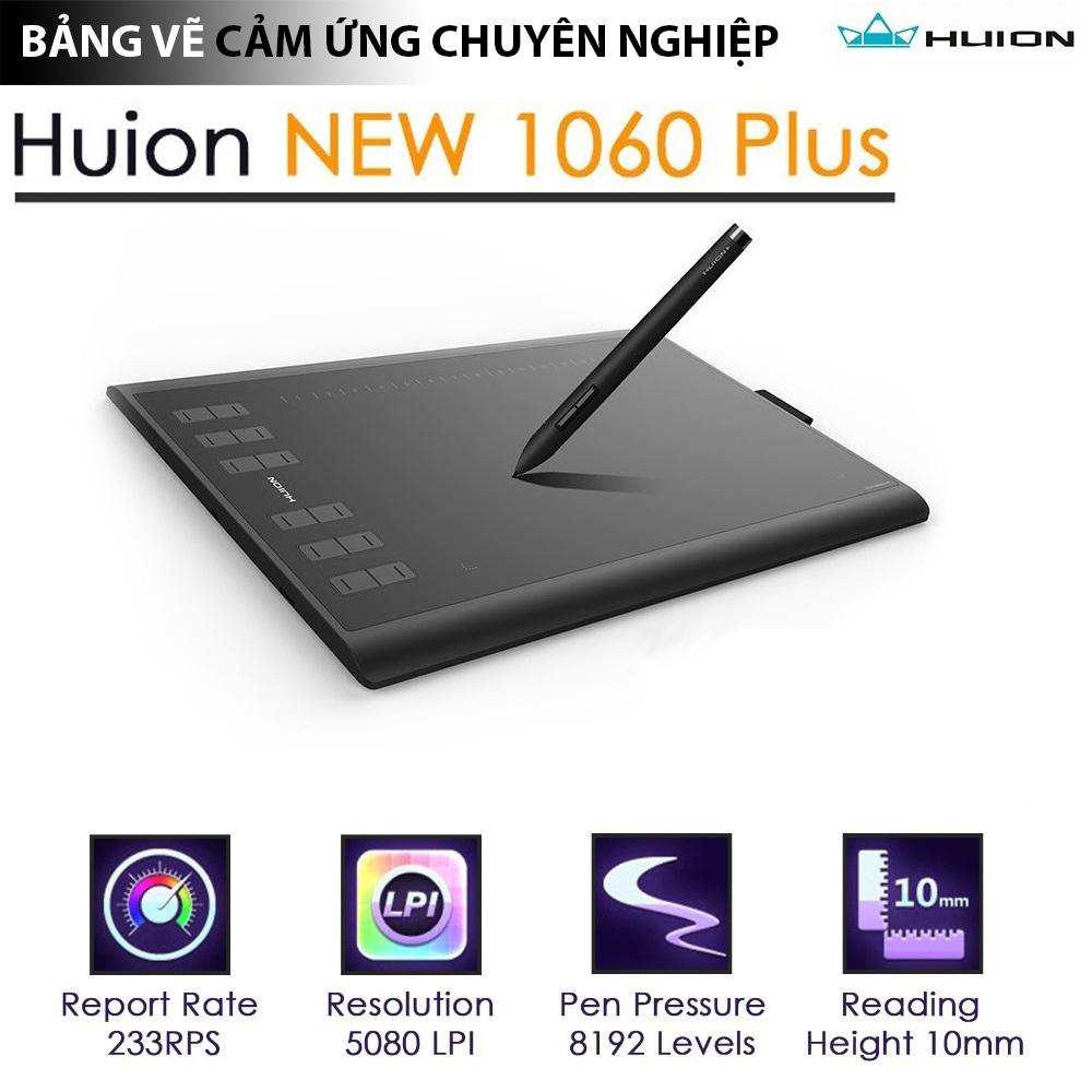 Bảng vẽ cảm ứng huion 1060p new đen - huion 1060 p - bảng vẽ điện tử - bảng vẽ trên máy tính