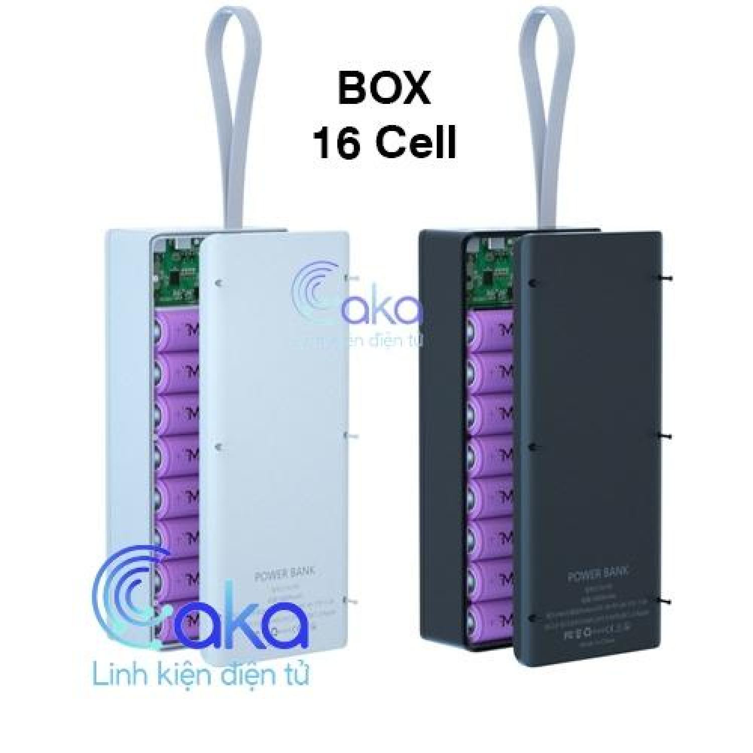 Box sạc dự phòng 16 cell 18650