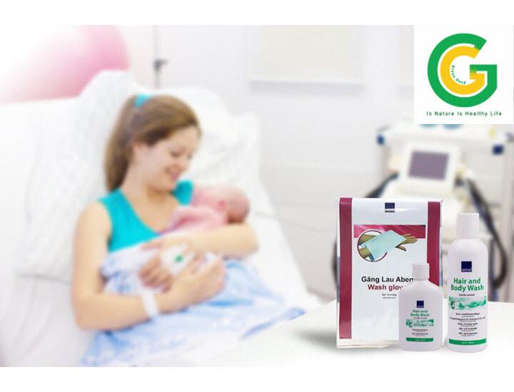 [HCM]Dầu gội khô và  sữa tắm khô Abena