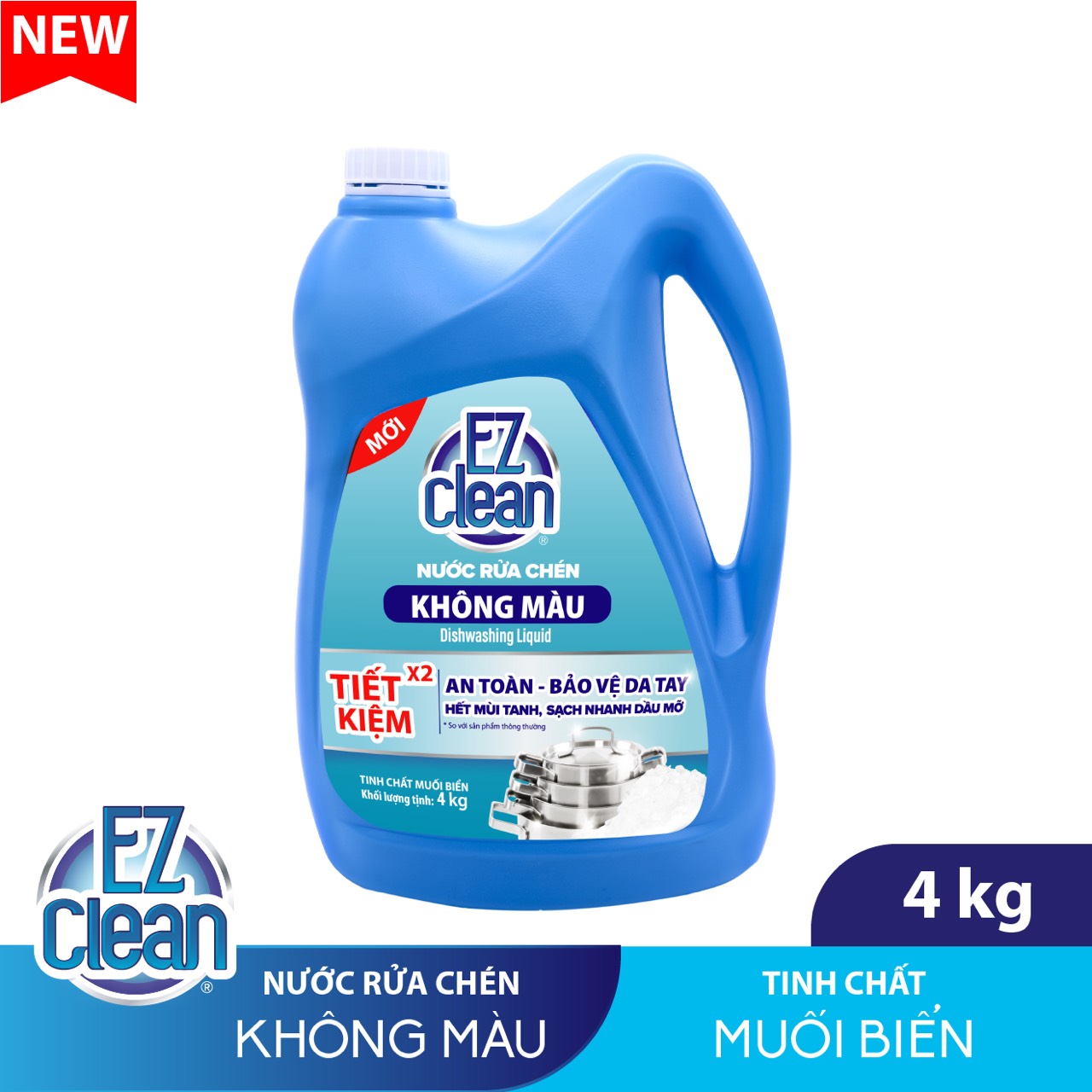 [HCM]Nước Rửa Chén Bát KHÔNG MÀU EZ CLEAN