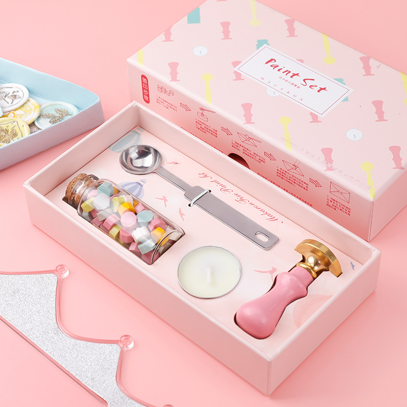 Set Hộp Sáp Con Dấu Niêm Phong (Mặt dấu ngẫu nhiên)