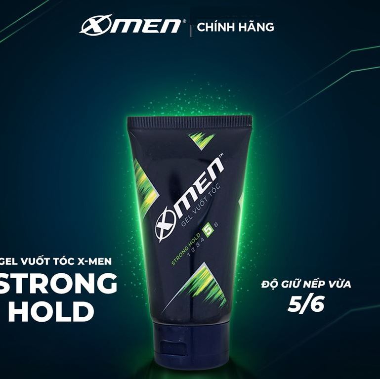 Gel vuốt tóc X-men Super Strong Hold 6/6 150gr - Siêu Cứng Tóc