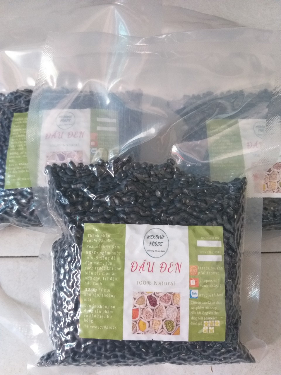 1kg Đậu đen xanh lòng chuẩn nhà quê