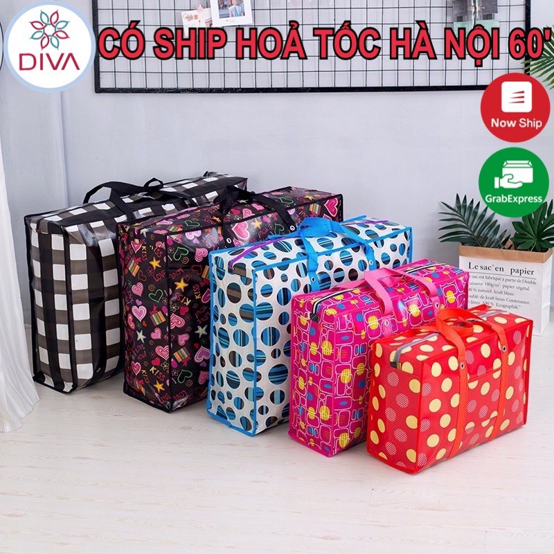 TÚI BẠT đủ size lớn nhỏ 💝 SIÊU TO FREE SHIP 💝 Túi Đựng Đồ Có Khóa Dây Kéo Tiện Lợi Thích hợp Đựng Quần Áo, chăn màn