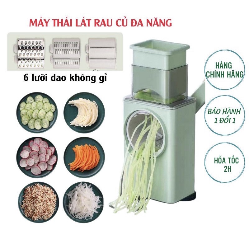 Dụng cụ nạo bào sợi rau củ quả đa năng 4in1, máy thái lát rau củ quả, bộ dụng cụ cắt lát bào sợi gọt đa năng