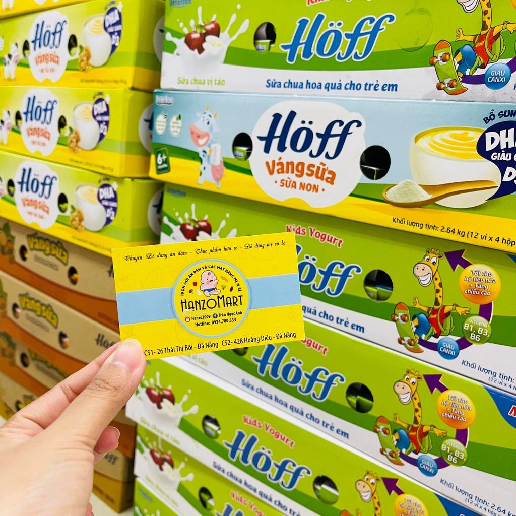 Sữa chua Hoff trái cây  (lốc 4 hộp) 6m