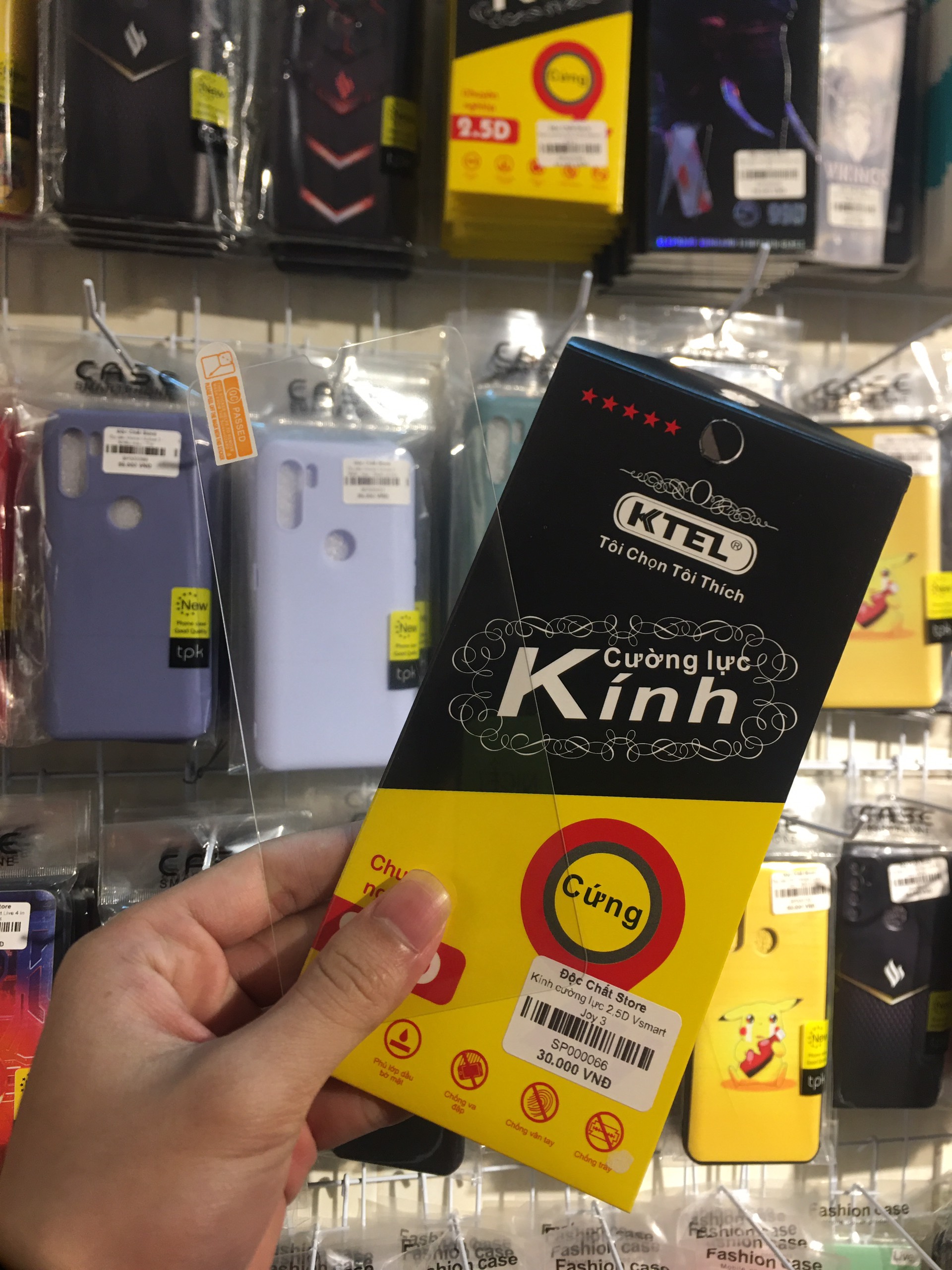Kính Cường Lực Vsmart Joy 3 2.5D Full Màn