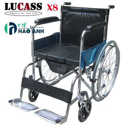 Xe lăn có bô vệ sinh Lucass X8