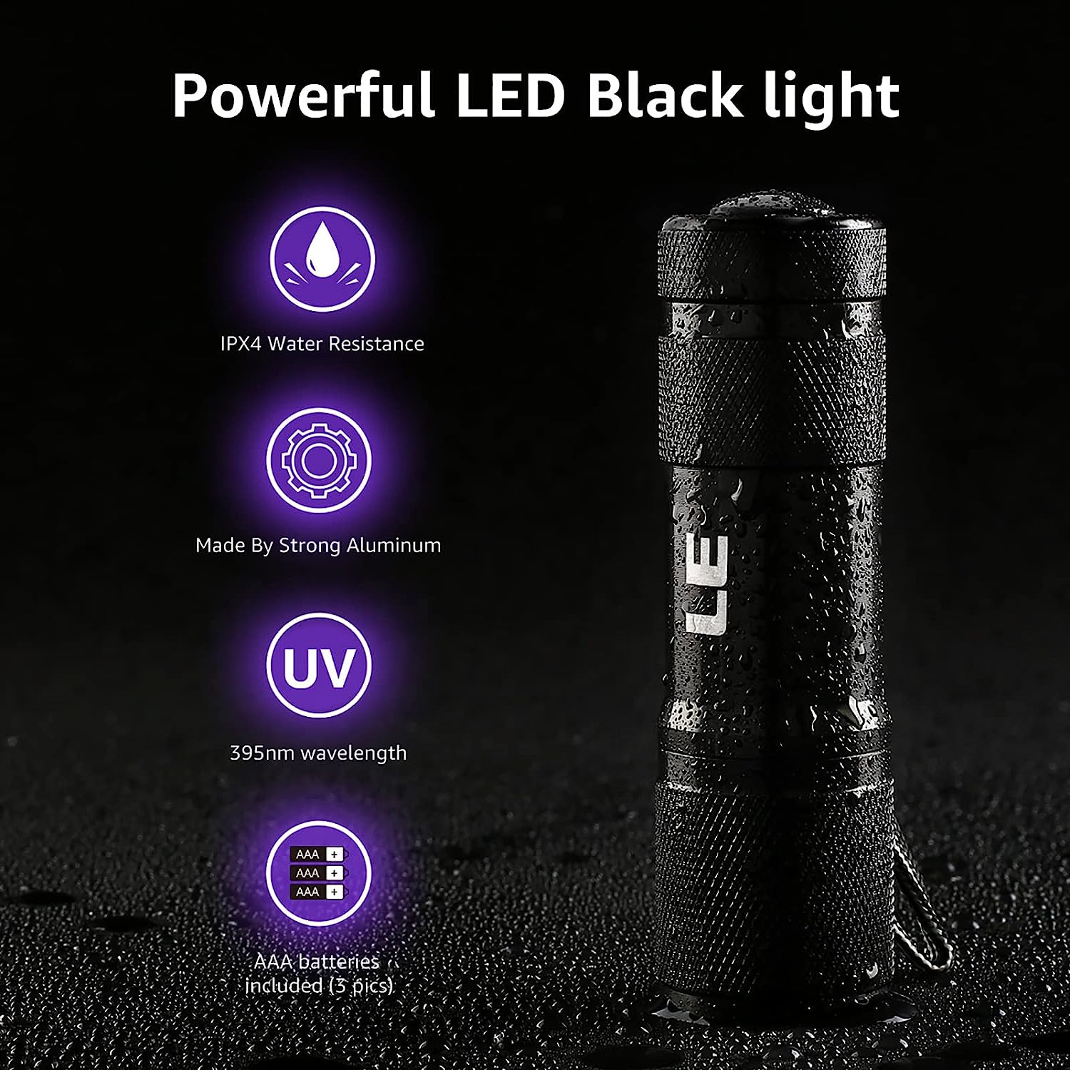 Đèn pin LED UV 21 Bóng Mini Cầm Tay