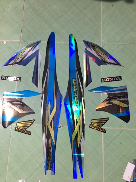 Tem wave alpha R xanh đen crom 2006 - 2021