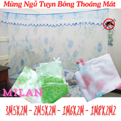 Mùng Ngủ Loại Lớn Tuyn Thổi Bông Đẹp 3M, 2M5, 2M2,1M8