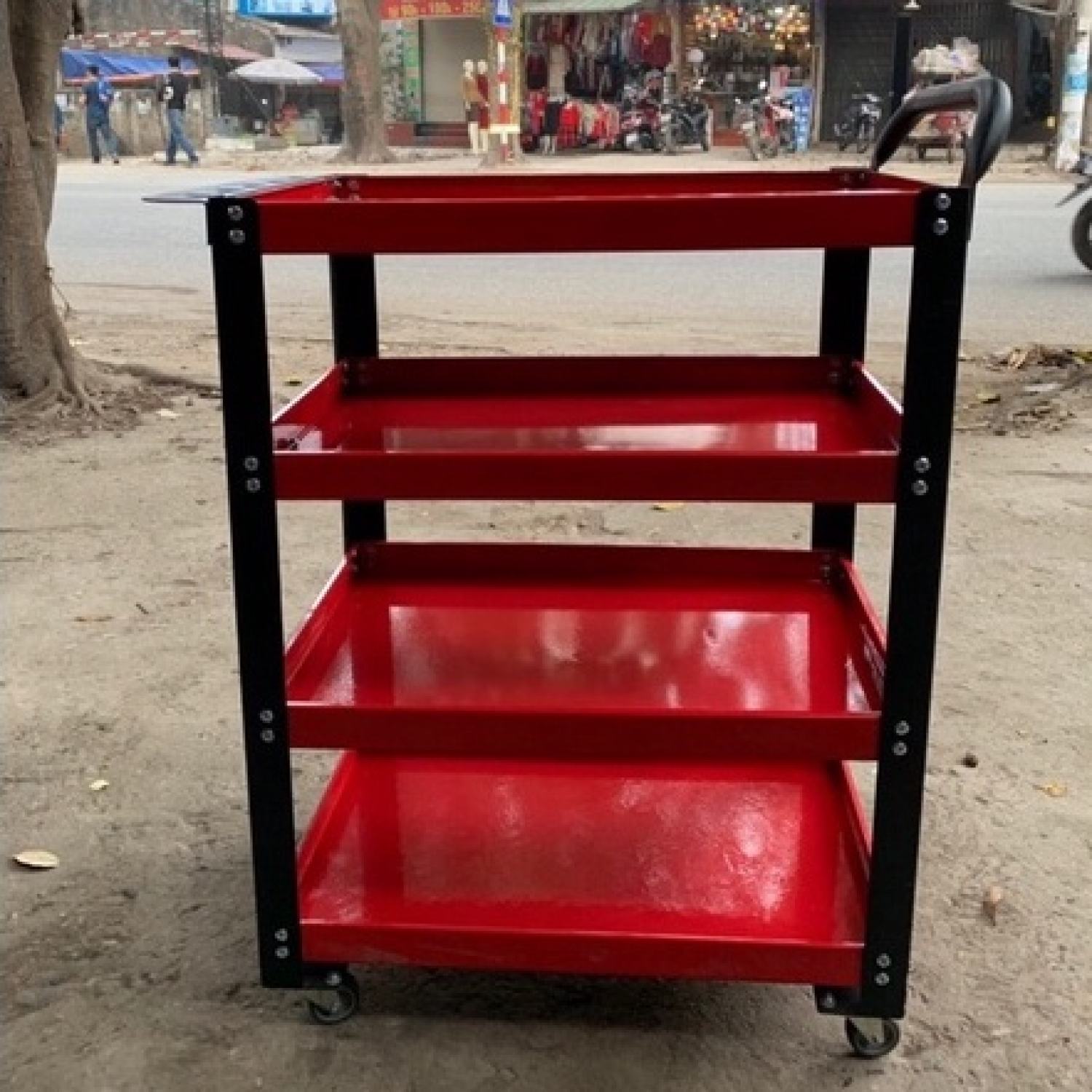 Xe đựng đồ nghề sửa ᴄhữa 3 tầng, 4 tầng. Xe đẩy dụng cụ sửa ᴄhữa ô tô, xe máy cao cấp. Hàng VNXK