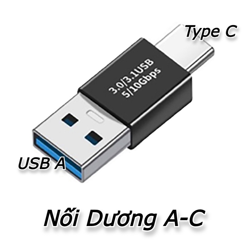 Đầu Chuyển Đổi USB Type C OTG Sang USB 3.0 Cho Macbook Pro Air Samsung S20 S10 Huawei Typ
