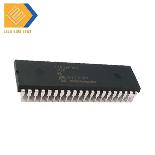 IC vi điều khiển PIC16F887-I/PT DIP40 8-Bit Microcontroller, 20MHz chân cắm