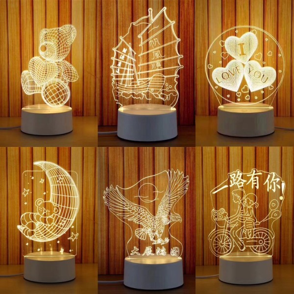 Bảng giá [ Xả Kho ] Đèn Ngủ Led 3D - Đèn Ngủ Để Bàn Trang Trí - Quà Tặng Độc Đáo Nhiều Hình