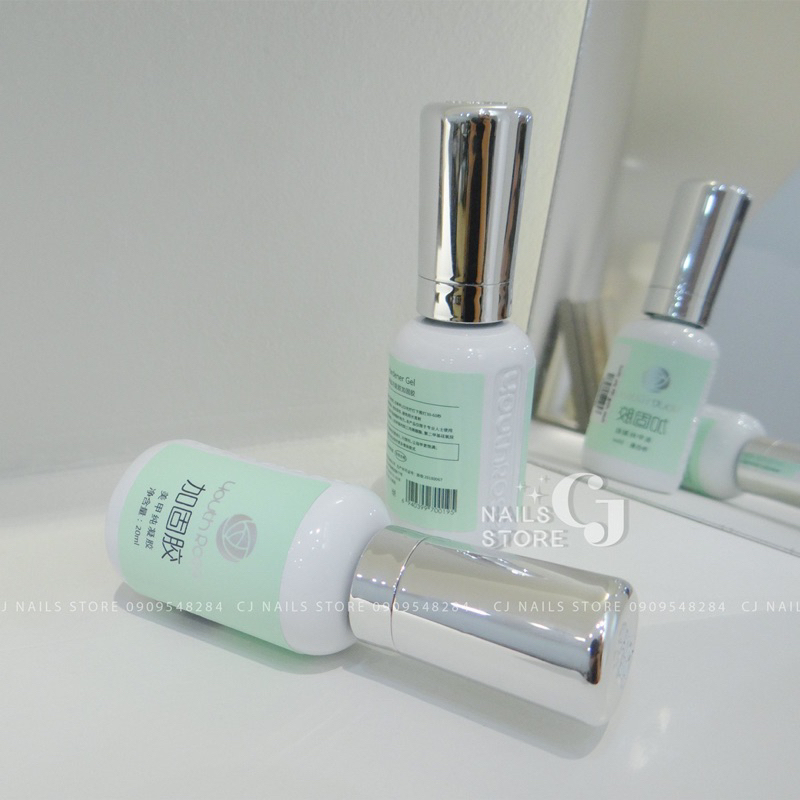 {CJ Nails Store} Cứng móng hoa hồng chai lơn (20ml)