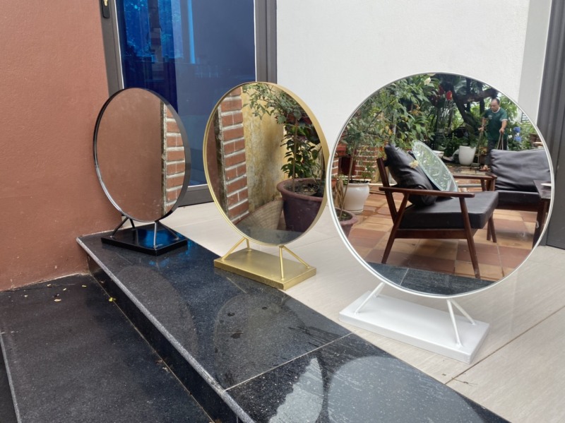 Gương Công Chúa Viền Thép Tĩnh Điện .