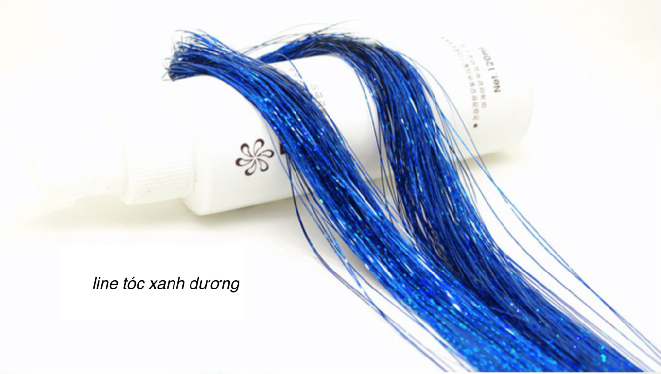 [HCM]Line tóc kim tuyến cột( 1 tép dài từ 120cm) mua 5 tặng 1 line