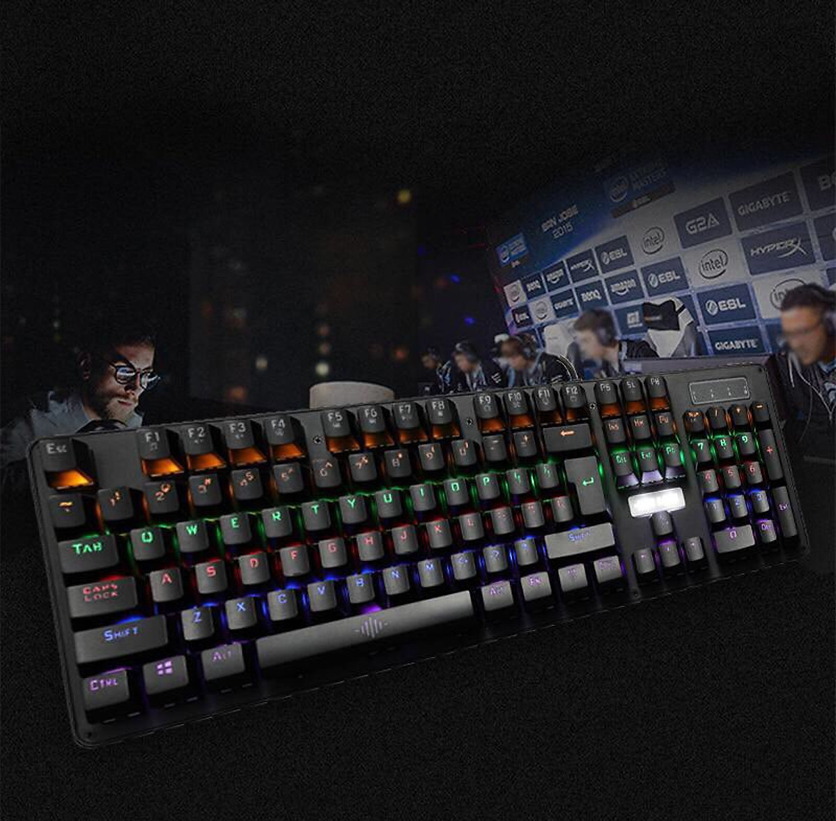 HCMSản phẩm KB Bosston MK 912 Phím Cơ Led RGB Chuyên GAME Bàn phím cơ