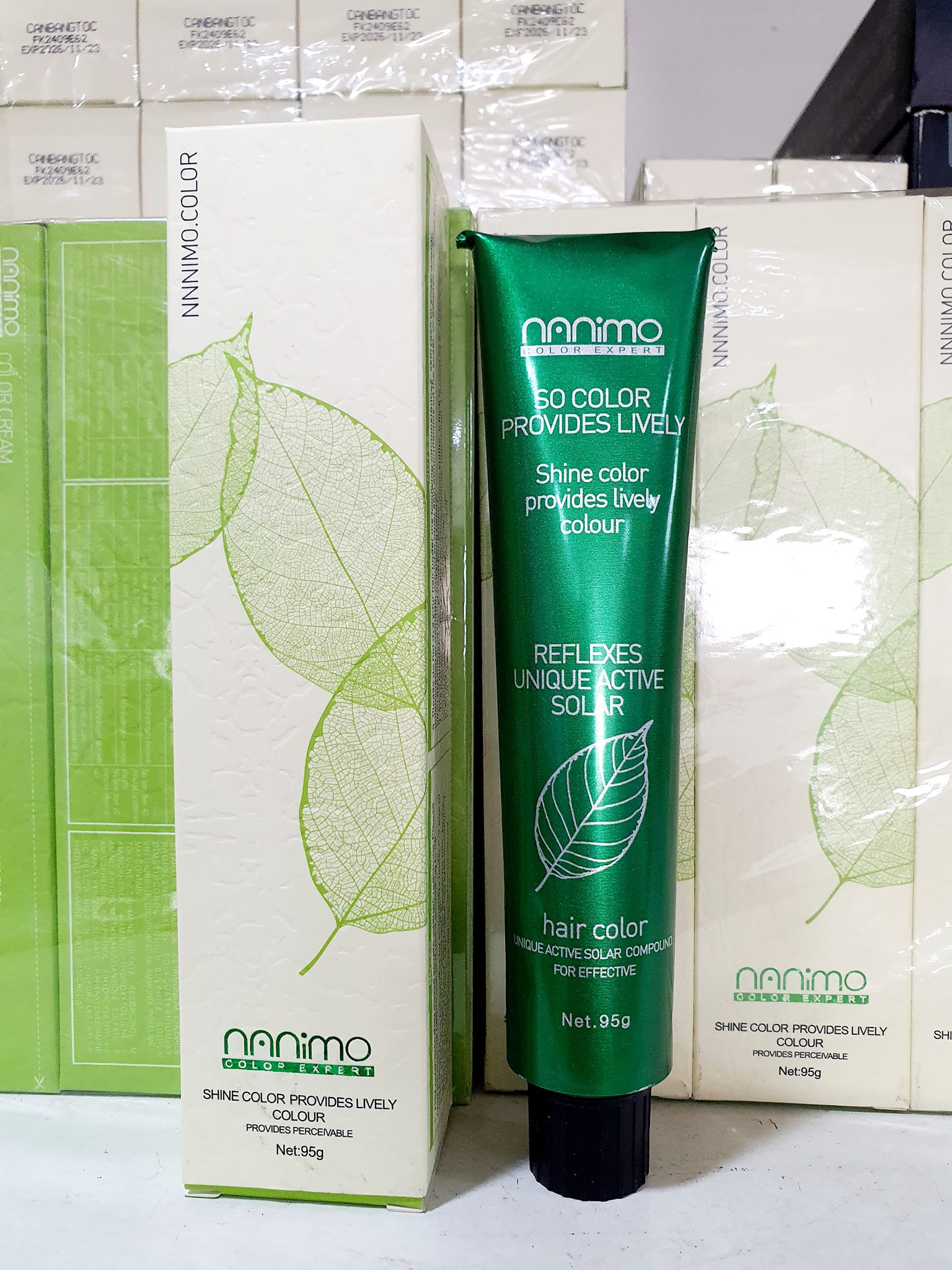 Thuố nhuộm phủ bạc tóc cân bằng màu NANiMO túp 100ml ,phủ bạc cân bằng màu tóc dễ sử dụng. 100ml