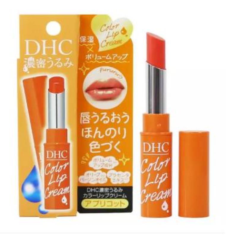 Son Dưỡng Môi Màu Cam DHC Pure Color Lip Cream Stick 1.5g làm môi hồng quyến rũ - TinaVu Store cao cấp