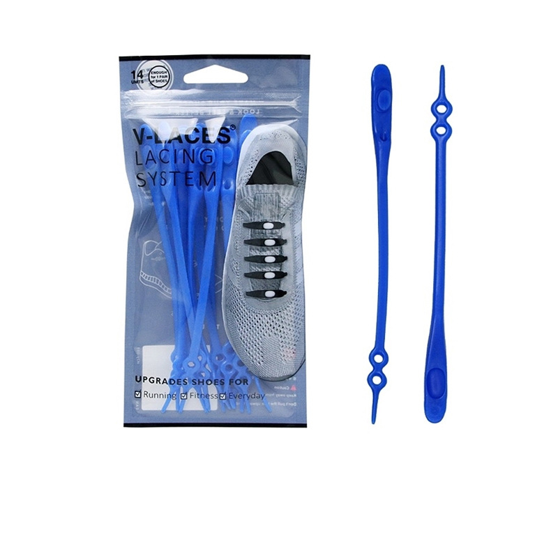 Dây Giày Cao Su Đàn Hồi Thắt BuộcThông Minh Sneaker V-Laces 14 Sợi 2 Nút Chỉnh Size Nam Nữ Legaxi