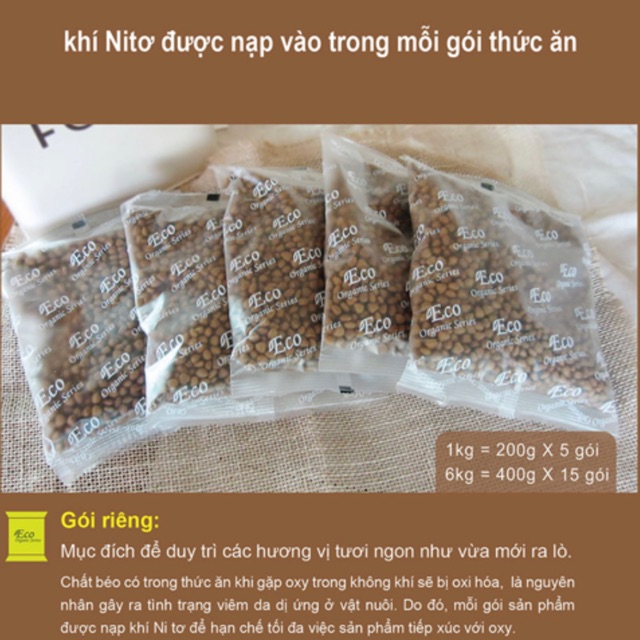 [1kg] Natural Core Thức ăn hạt chay cho chó