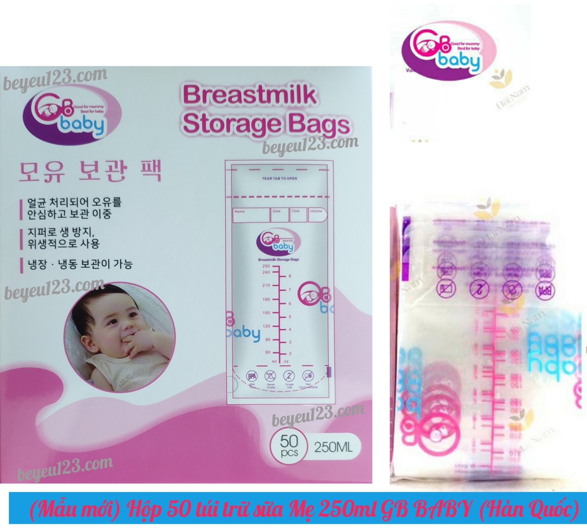 Túi trữ sữa GB Baby 250ml