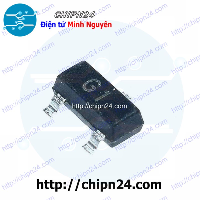 [10 con] (KX) Transistor Dán 2N5551 (G1) SOT-23 NPN 0.6A 160V (SMD Dán) MMBT5551 5551