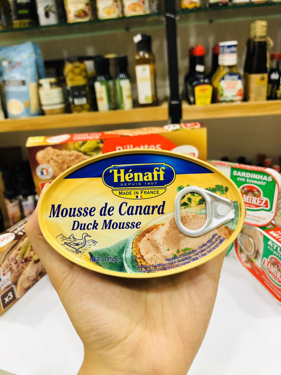 Date 01/29  Pate gan vịt Canard Hiệu Henaff Pháp 115g