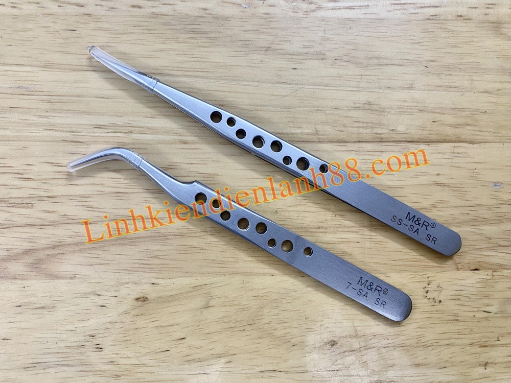Nhíp M&R cong, thẳng nhọn ( có lỗ ) mới 100%