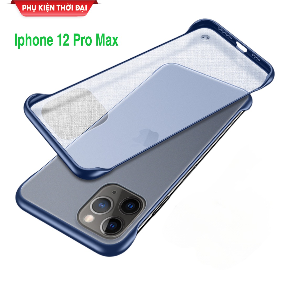 Ốp lưng Iphone 12 Pro Max nhám mờ siêu mỏng chống bám mồ hôi bám bẩn