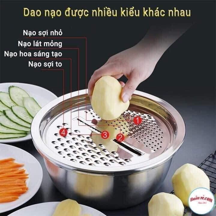 Sét rổ nạo inox 3in1 siêu tiện lợi hot hit cập bến