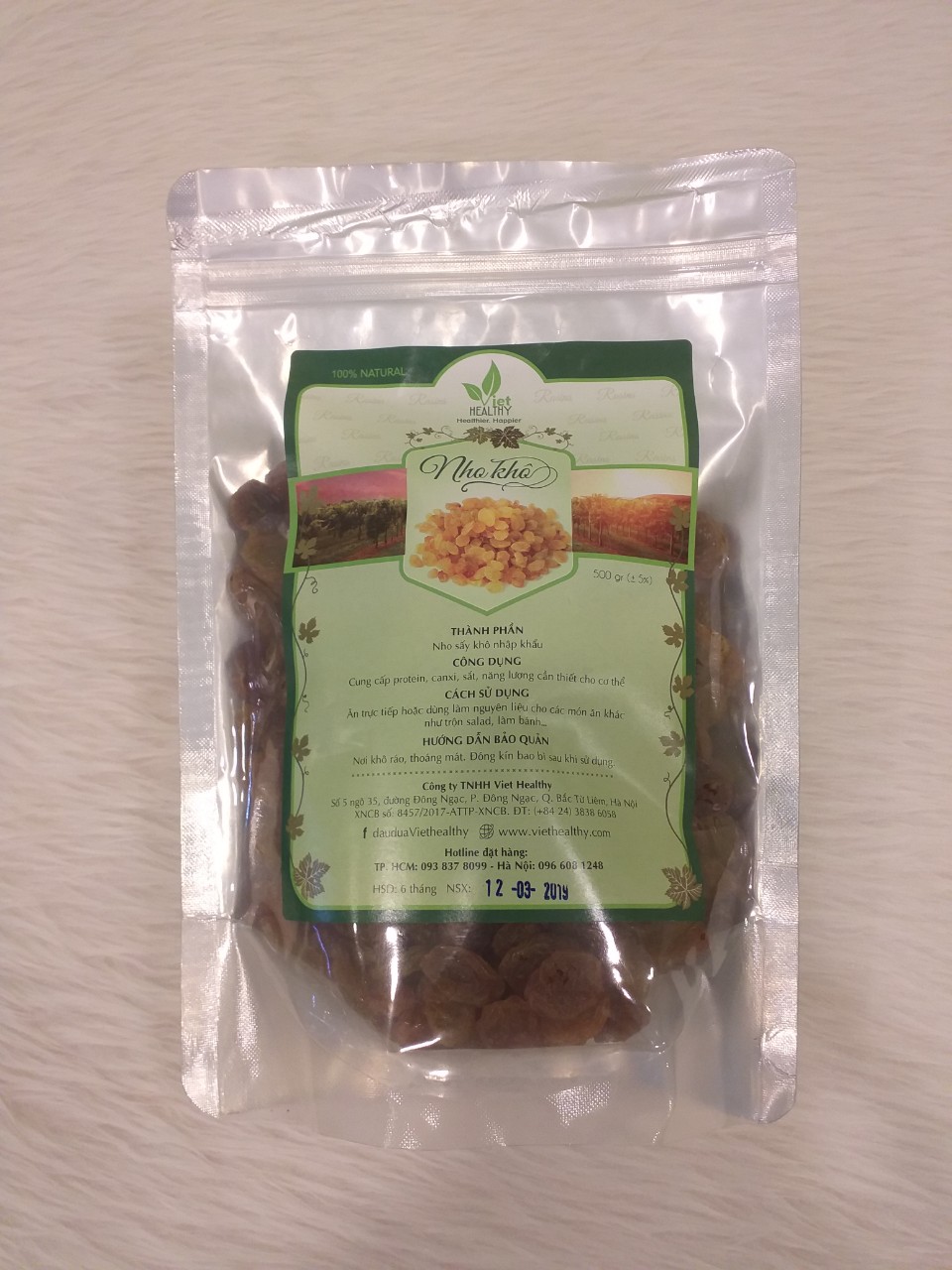 NHO KHÔ NHẬP KHẨU RAISIN CHILE