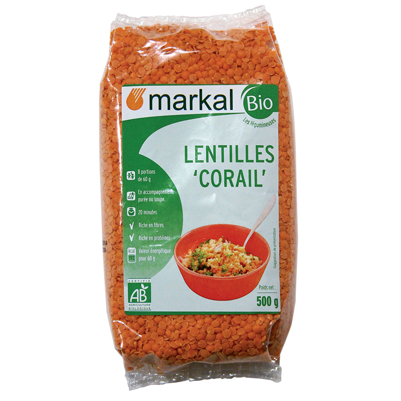 Markal Organic Coral Lentils
