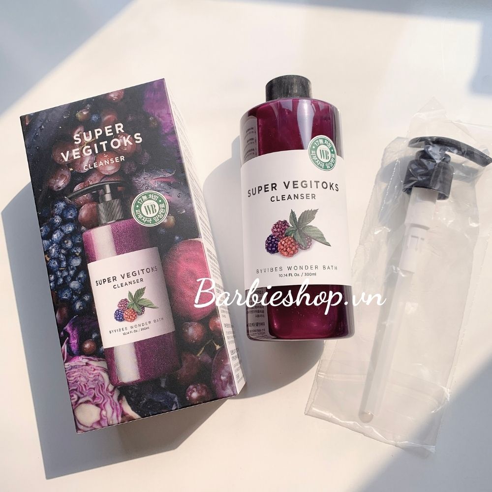 Sữa Rửa Mặt Rau Củ WB Super Vegitoks Cleanser 30ml-300ml