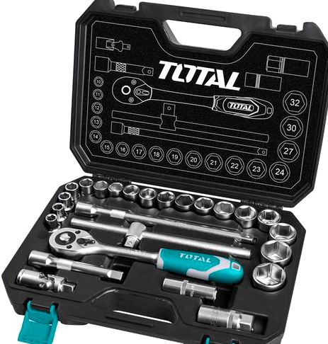1/2" Bộ tuýp 25 chi tiết Total THT121251