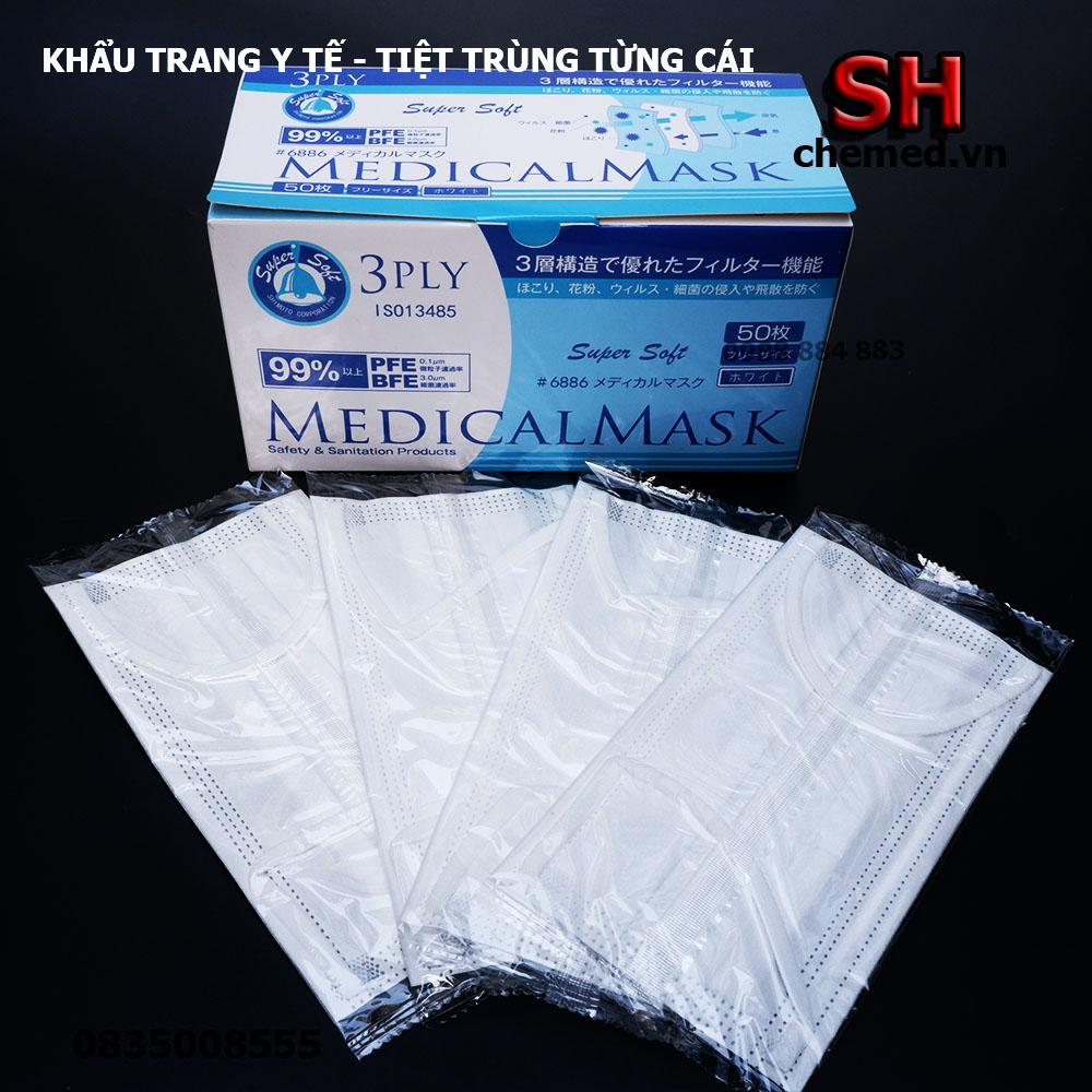 Khẩu trang y tế CN Nhật Bản tiệt trùng từng chiếc Kawanishi