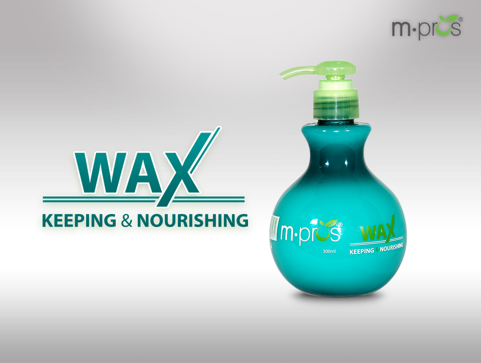 WAX DÂY TẠO NẾP & DƯỠNG BÓNG TÓC M.PROS 300ML [XANH ĐẬM]