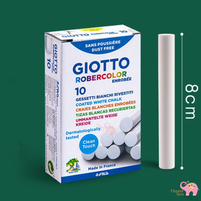 Hộp 10 viên Phấn viết bảng Giotto Pháp - Made in France