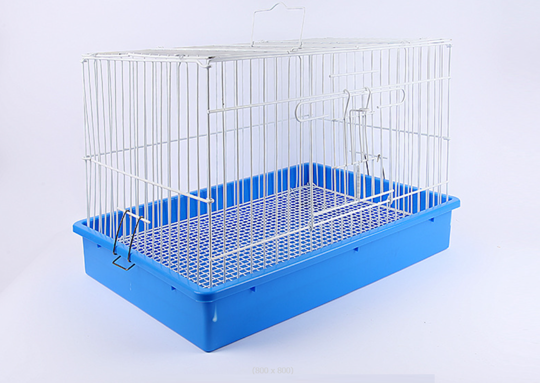 1 LỒNG NUÔI VẸT NON, THỎ, MÈO CON (NHẬP KHẨU NAN DÀY, MÀU NGẪU NHIÊN THEO KHO CỦA SHOP)