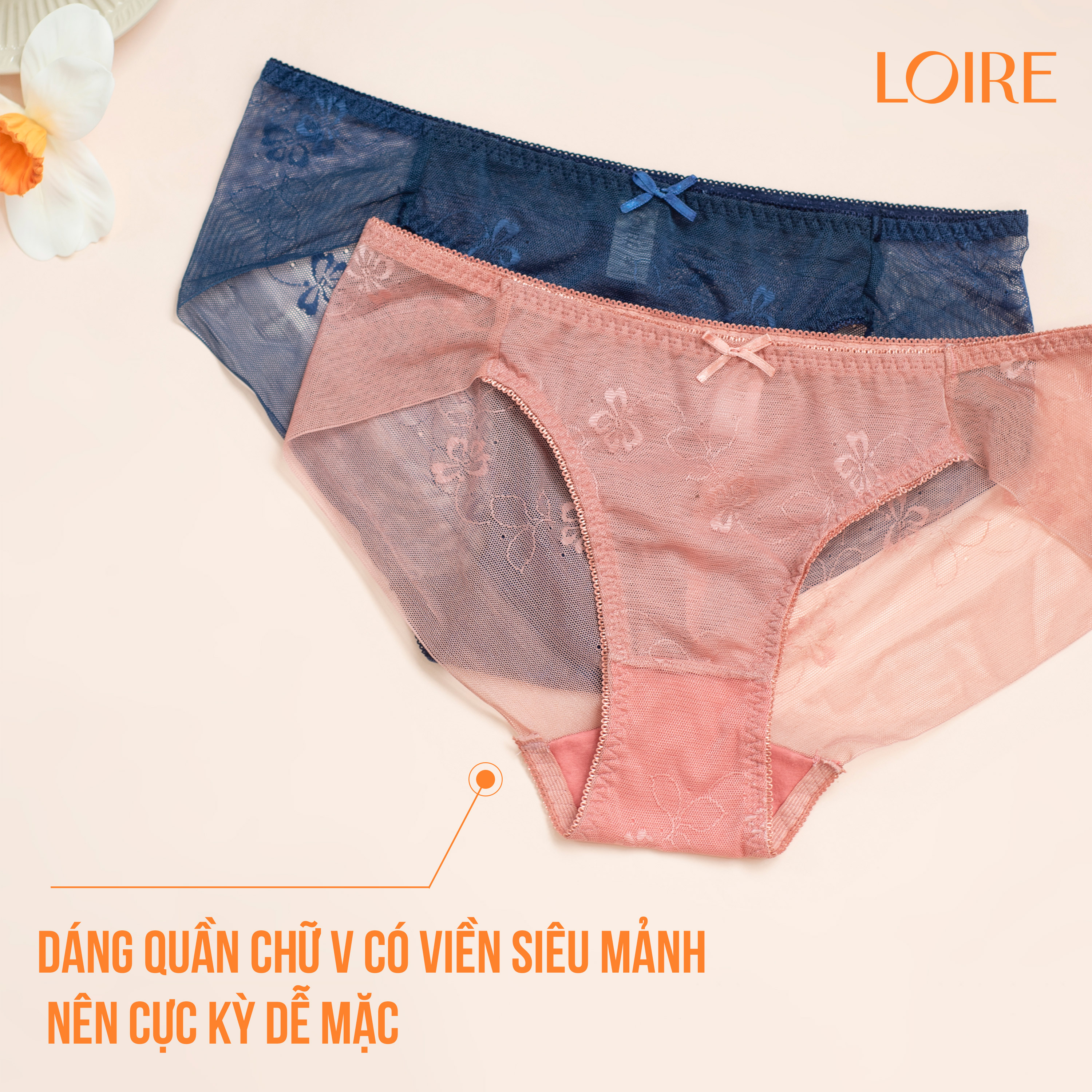 Quần Lót Ren Mềm Mịn Loirechic QLBK71